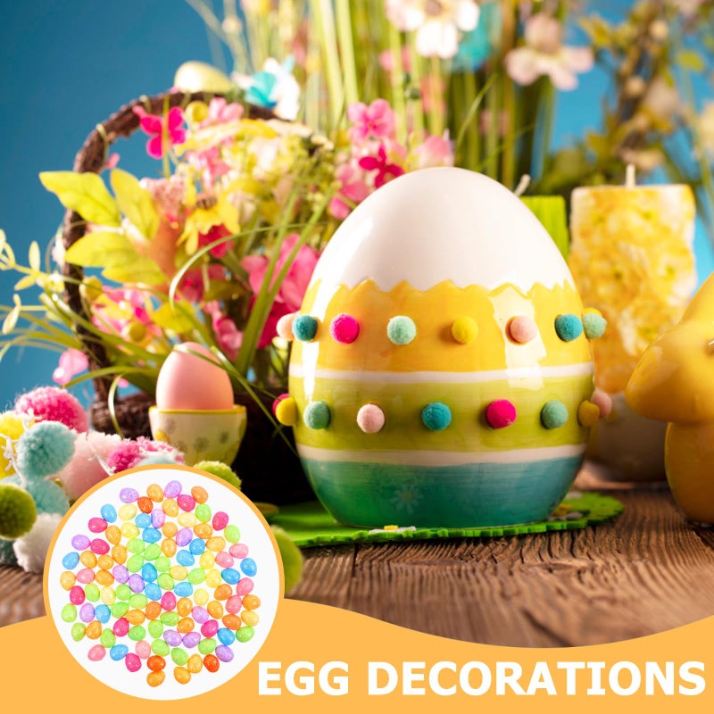 Colorful 400 Pcs Mini Glitter Easter Eggs For Hunt Basket Fillers And Photo Props - Image 3