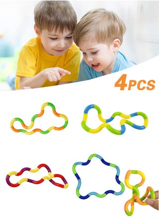 (4 Pack) Tangle Jr Classic - Genuine Tangle Fidget Toys - Tangle Fidget Pack - Twisty Fidget Toy Fidgets Pack for Kids and Adults - Fidget Toy for School - Gift for Teens and Adults - pzsku/ZA5A83C121CDDC8E03F70Z/45/1743478550/d08de71c-2d2c-4cd3-8ac8-cd637dc4de5f