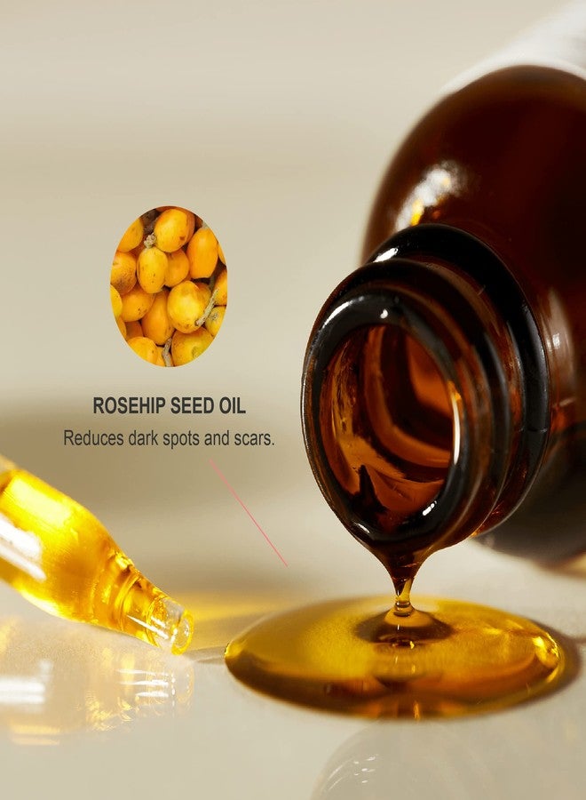 100 % Pure 100% PURE Organic Rosehip Oil Moisturizer For Face, Body, Hair Hydrating Vitamins & Omega Fatty Acids Support Glowing, Plumped Up Youthful Skin - Natural Cold-Pressed Facial Radiance - Vegan - 1oz - Image 3