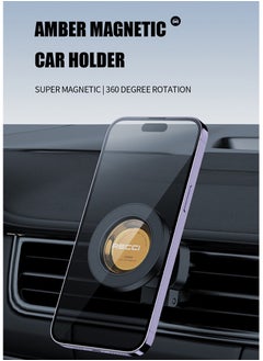 Recci Magsafe Car Mount for Air Vent 360° Rotatable Car Phone Mount Ultra Stable Magnetic Phone Holder for Car Strong Magnet, One-hand Operation Compatible With iPhone 16 15 14 13 12 Series ‎Samsung S24 S23 MagSafe Case  - Image 2