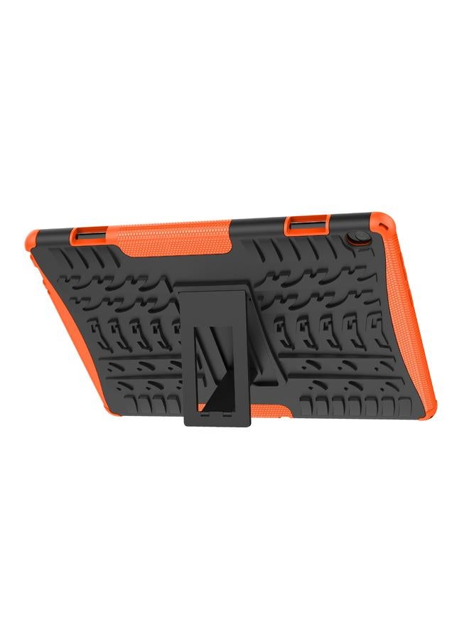 اس-توب جراب واقي من الصدمات مصنوع من مادة TPU+PC لجهاز Lenovo Tab M10 X605 / X505 مع حامل - Image 4