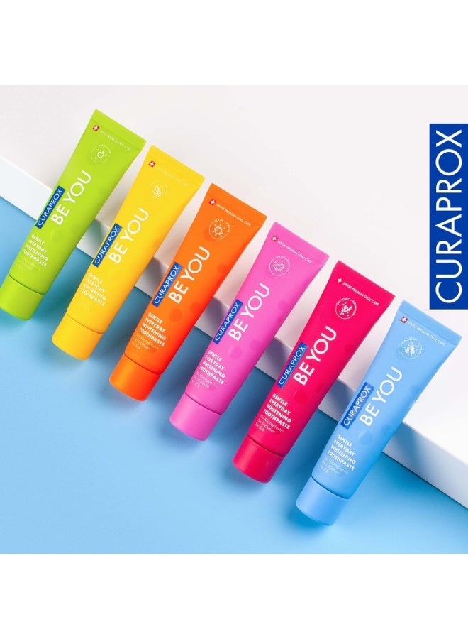 Curaprox Be You Apple & Green Aloe Vera Toothpaste 60ml - Gentle Whitening Toothpaste for Daily Use - Image 5
