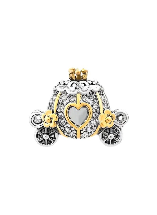 KunBead Women Girls Birthday Gift Carriage Bead Charm Compatible with Pandora Bracelets, Copper, glass - Image 2