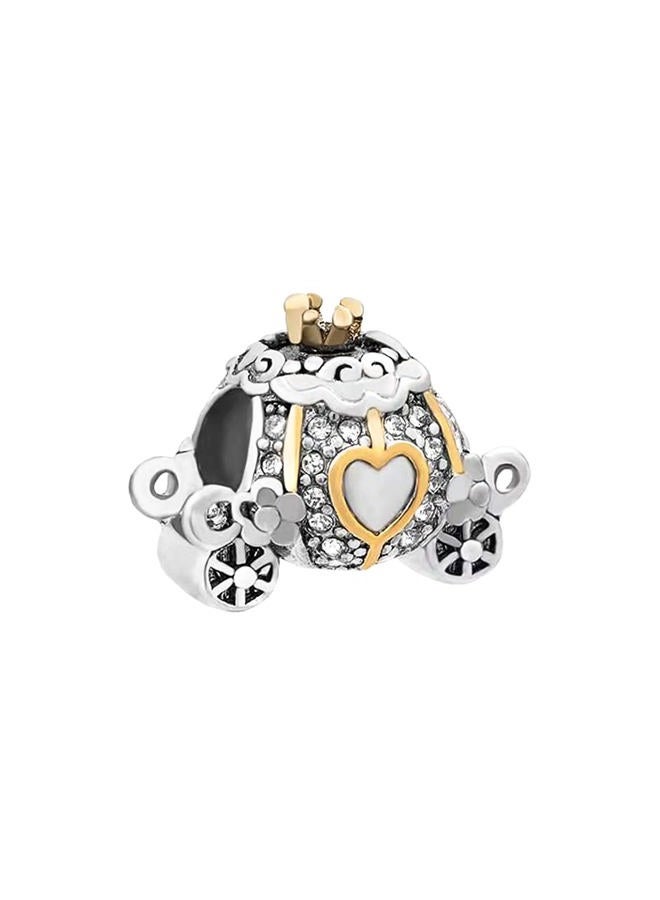 KunBead Women Girls Birthday Gift Carriage Bead Charm Compatible with Pandora Bracelets, Copper, glass - Image 1