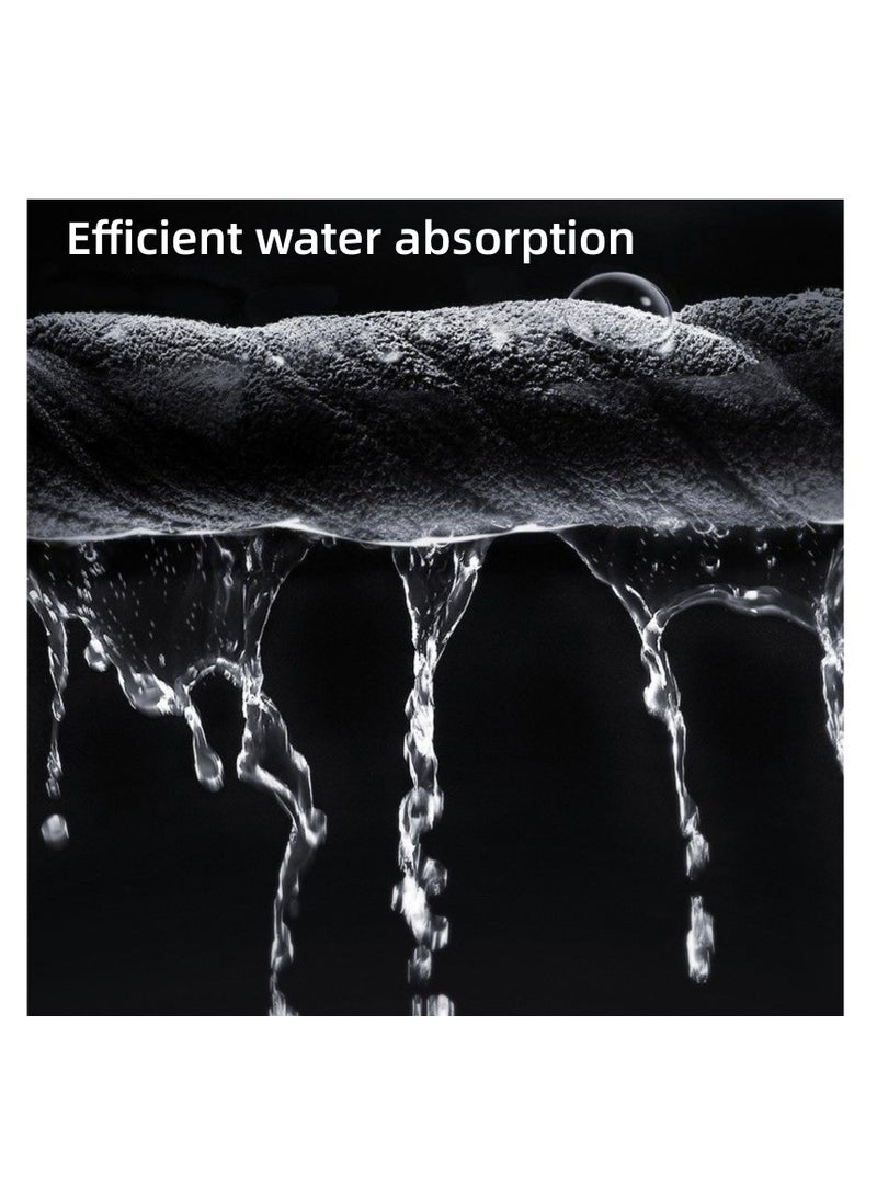 NOVOLAN 2Pcs Microfiber Car Cleaning Cloth Microfiber Double-Sided Short Velvet Car Wash With Towel To Wipe The Car Cloth Towel High-Efficiency Water Absorption Soft and Gentle Not Shed (35x75cm) - Image 2