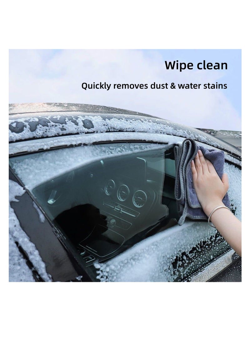 NOVOLAN 2Pcs Microfiber Car Cleaning Cloth Microfiber Double-Sided Short Velvet Car Wash With Towel To Wipe The Car Cloth Towel High-Efficiency Water Absorption Soft and Gentle Not Shed (35x75cm) - Image 3