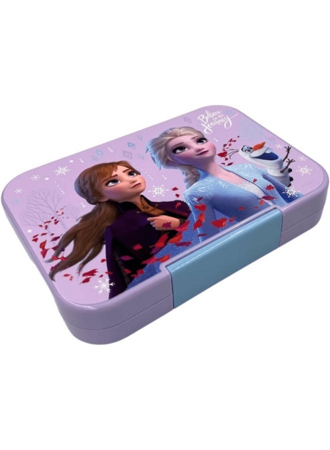 Tiny Wheel Disney Elsa & Anna Single Button Lock Tritan Lunch Box for Kids Multicolor - Image 2