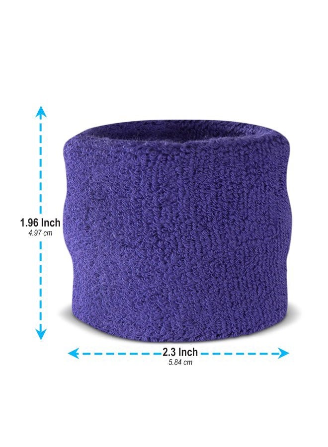 Suddora Sweatbands for Kids, Moisture Wicking 2 Wristbands and 1 Headband Set, Soft and Skin-Friendly Fabric, Moisture-Wicking Athletic Sweat Bands for Basketball, Baseball, Soccer, Purple - Image 5