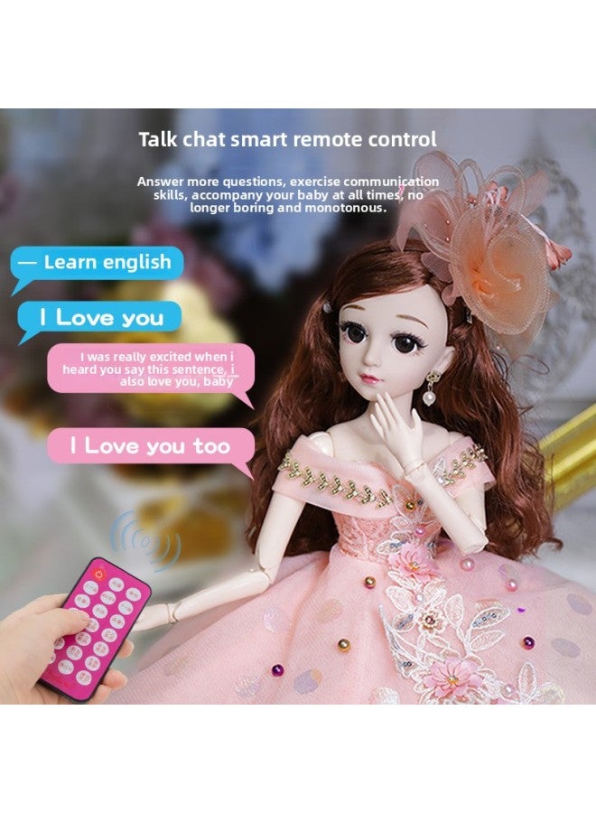 60 Centimeter Oversized Girl Toy Doll Dress Up Simulation Toy 7 Girl Set Princess Gift Box 8-Color:Princess Sayles-Height:Blink Music Version: 60cm 190 Pieces Of Clothing -25 Dolls-Package 3 + High-end Gift Box - Image 3