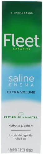 Fleet Enema ReadytoUse Saline Laxative 45 Fluid Ounce Pack of 6