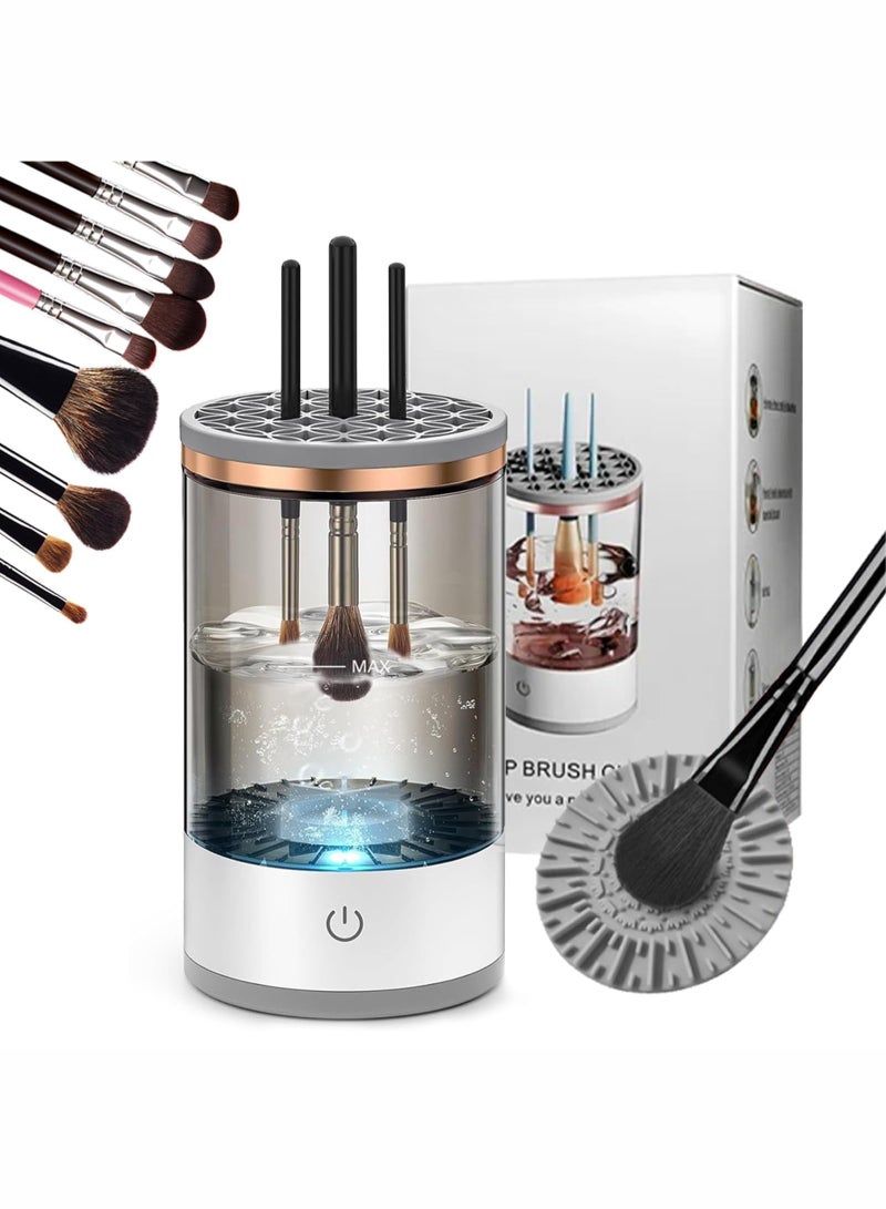 Electric Makeup Brush Cleaner - A high-efficiency electric makeup brush cleaner for thorough brush cleaning, perfect for makeup artists and enthusiasts - Image 1