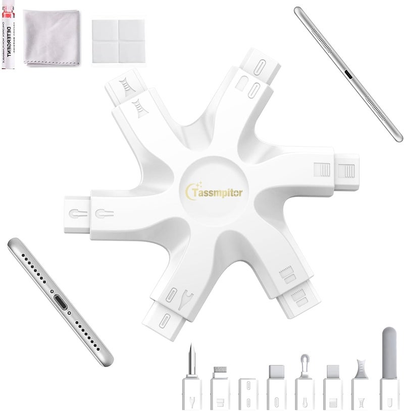 Tassmpitor for iPhone Cleaning Kit Port Cleaner, Repair and Restore Tool for iPad Pro Watch Cell Phone Charging Port, Lightning Charger Cables Speaker Airpod Cleaning Putty Dust for All Devices - Image 1