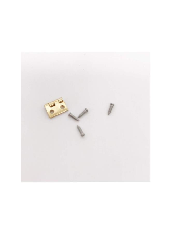 klarako 12pcs Antique Bronze Mini Hinges Folding Hinge with Replacement Screws for Wooden Jewelry Box Dollhouse Crafts - Image 4