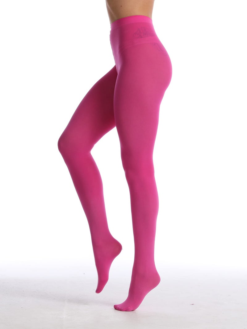 EVERSWE Women's 80 Den Soft Opaque Tights, Women's Tights (XX-3XL, Fuchsia) - Image 3