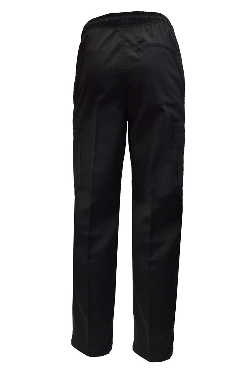 Natural Uniforms Classic Chef Cargo Pants (Black Single, Large) - Image 2