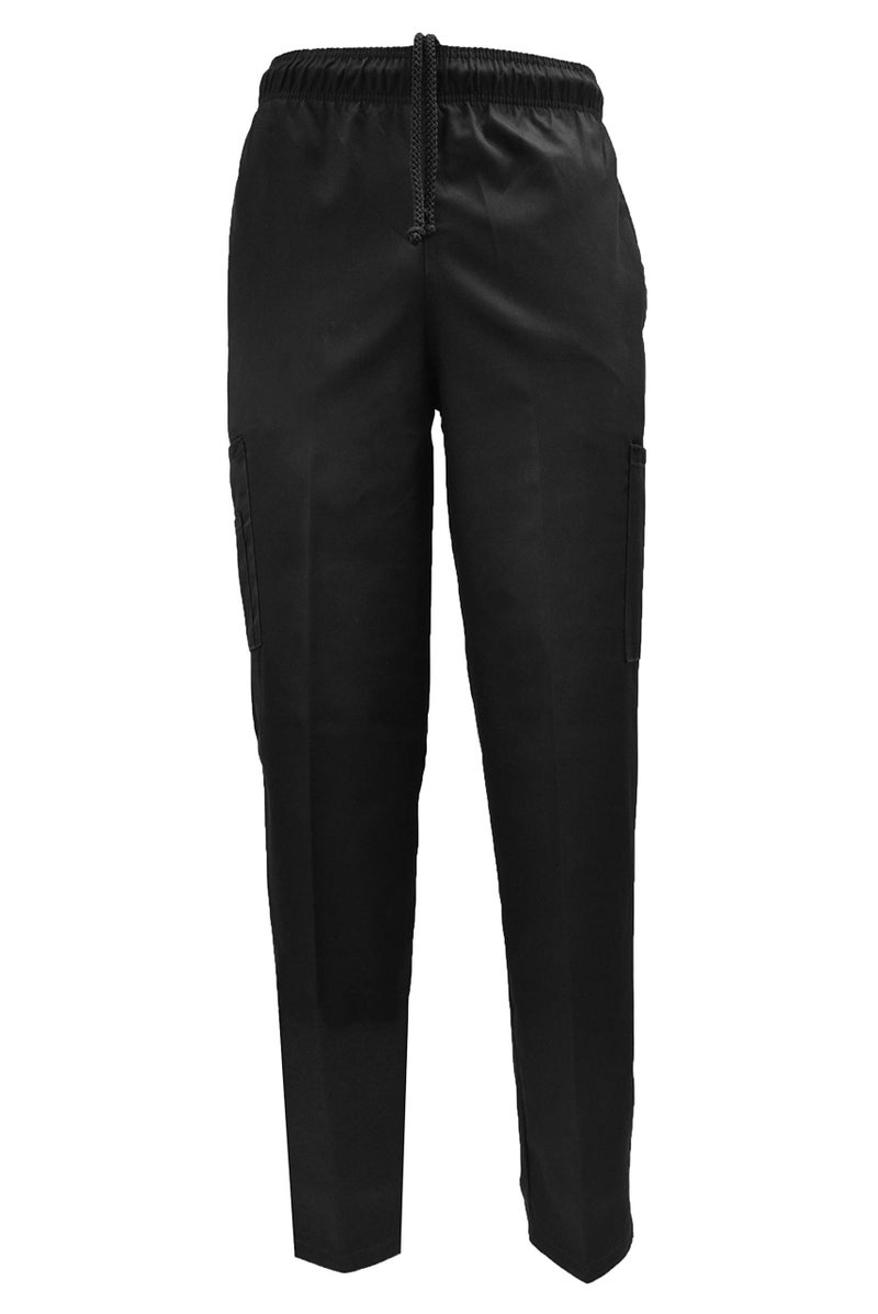 Natural Uniforms Classic Chef Cargo Pants (Black Single, Large) - Image 1