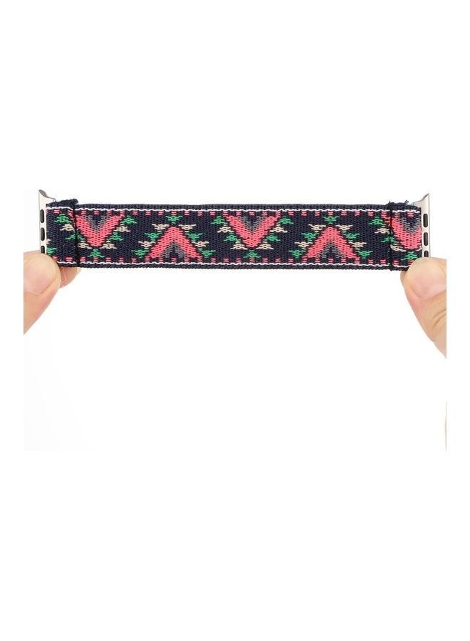 NIBEMINENT Replacement Watchband For Apple Watch Series 7 45mm/6 & SE 5 4 44mm/3 2 1 42mm Multicolour - Image 5