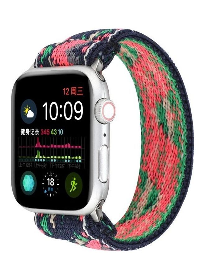 NIBEMINENT Replacement Watchband For Apple Watch Series 7 45mm/6 & SE 5 4 44mm/3 2 1 42mm Multicolour - Image 2