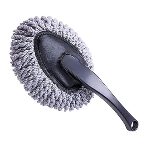 SILIVO Microfiber Car Cleaning Brush with Handle | Handheld Car Duster for Dashboard, Windshield & Interior | Reusable, Washable Multipurpose Dusting Tool for Car, Bike & Home (11", Multi Color) - Image 1
