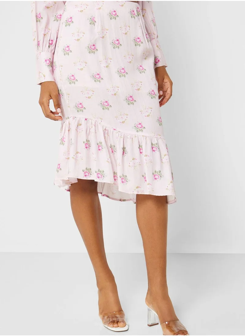 That’s My Gal Puff Sleeves Crop Top & Skirt Set