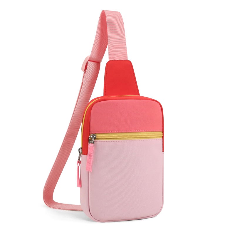 Cotmcor Easter Basket Stuffers for Teens Girls: Fanny Pack Birthday Gift for 8 9 10 11 12 Year Old Teen Girl Trendy Stuff, Preppy Colorblock Crossbody Bag Adjustable Sling Belt Bags Purse for Travel - Image 1