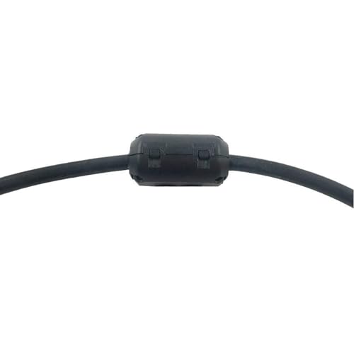 FeFu 20Pcs Clip-on Ferrite Ring Core RFI EMI Noise Suppressor Cable Clip for 3mm/ 5mm/ 7mm/ 9mm/ 13mm Diameter Cable, Black - Image 3