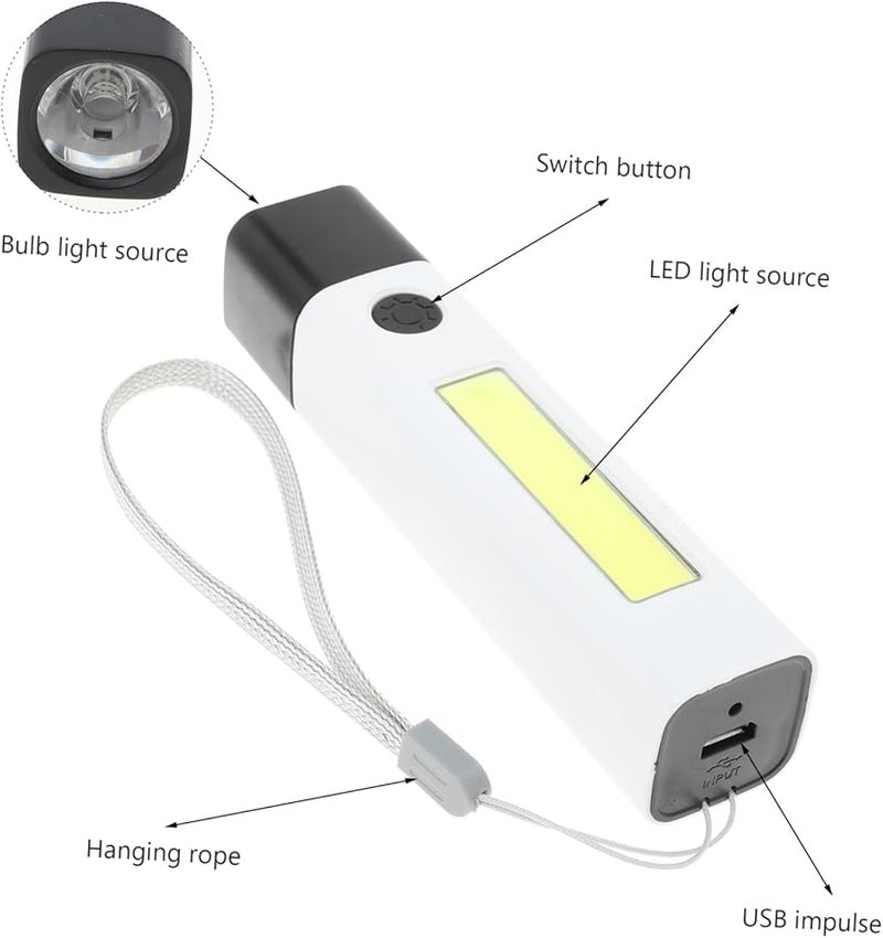 Artibetter Rechargeable Flashlight High Brightness Dual Light Source for Outdoor Camping Hiking - Image 4