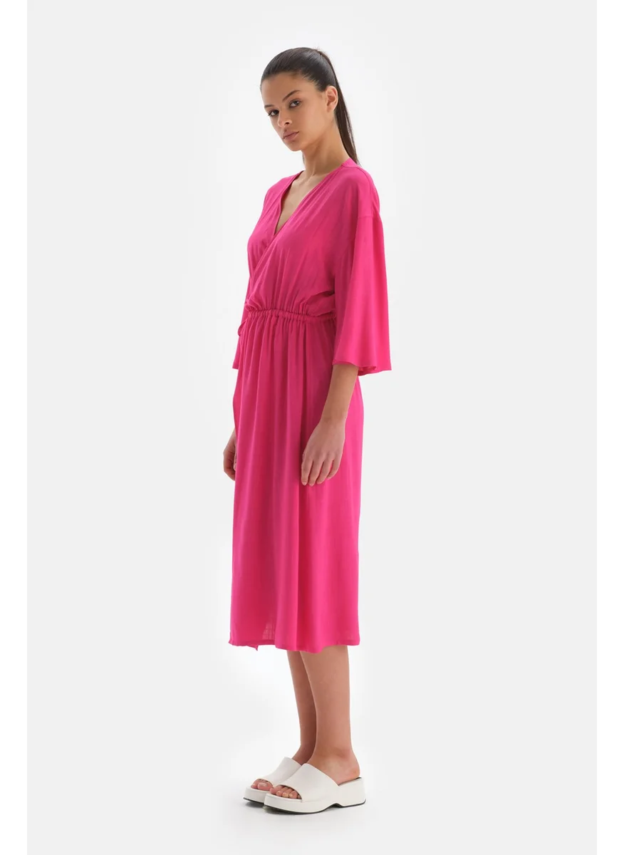 dagi Fuchsia Double Breasted Dress