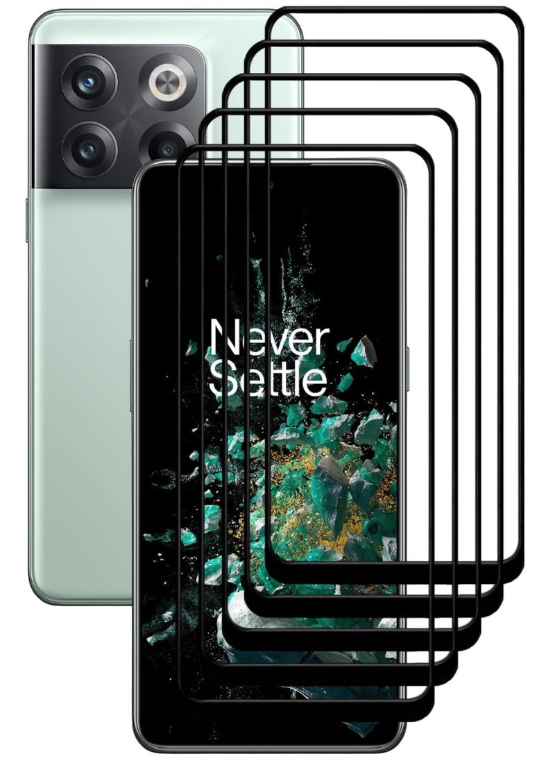ACLIX 5 Pieces Antistatic ESD Dustproof Premium Quality High Definition Tempered Glass Screen Protector Designed For OnePlus 10T - Image 1