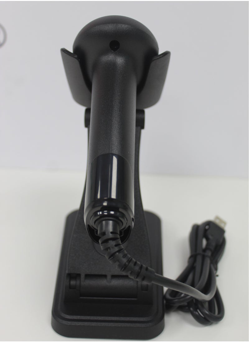 Astrapos - Astrapos Pos 1D & 2D Barcode Scanner with Wired and Stand | QR Code Scanner | BarCode Reader | USB Wired | Compatible with Computer System | for Supermarket, Retail, Library, Logistics, Warehouse. - Image 1
