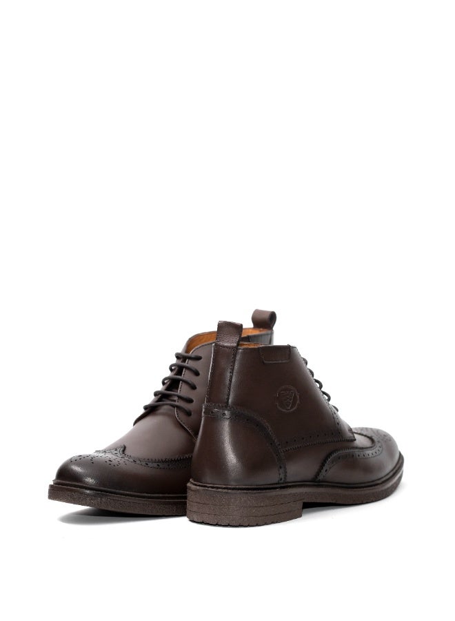 ليفانت هاف بوت اكسفورد جلد طبيعي - بني - Image 2