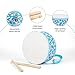 Ubblove Kids Drum Set with Adjustable Strap Toddler Musical Instrument for Ages 35 Wearable Drum Kit with Drumsticks Educational Percussion Toy for Rhythm Music Development Blue - Image 4