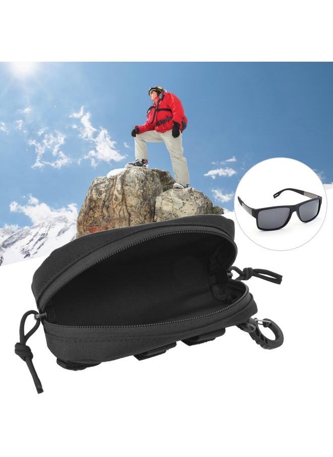 Thoraya Portable Outdoor Leisure Case Sunglasses Cover Shock Protection Glasses Storage BagBlack  - Image 5