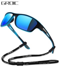 STAUD Sports Sunglasses Polarized Lenses, Cycling Sunglasses, Durable Ultra Light Cycling Glasses with Lanyard Case Glasses Case, Outdoor Sports Polarized Glasses, Windproof Sunglasses  - Image 1