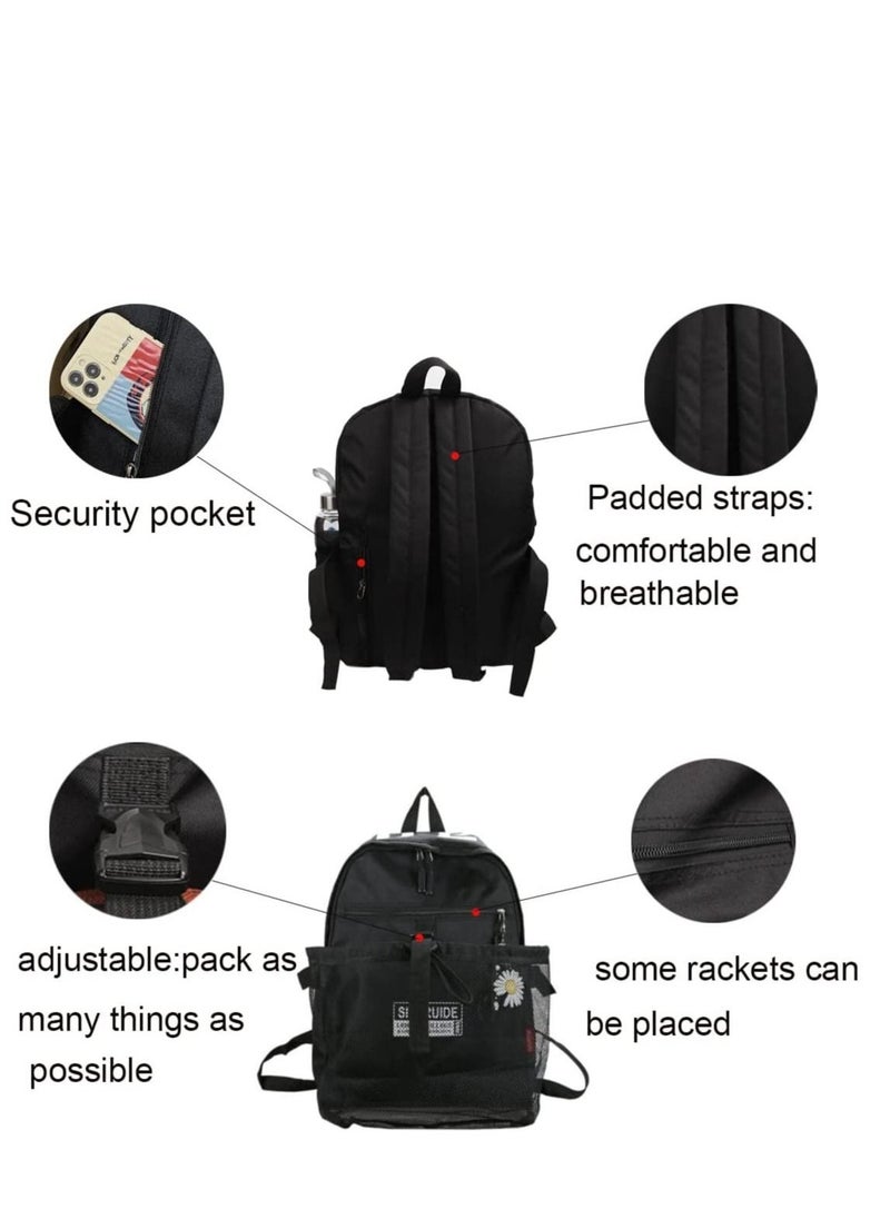 Generic Basketball Backpack, Youth Football Bag,  Large Sports Bag With Ball Compartment for Men Women Boys Girls, Basketball, Soccer, Volleyball, Rugby Unisex Sports Backpack (Black) - Image 2
