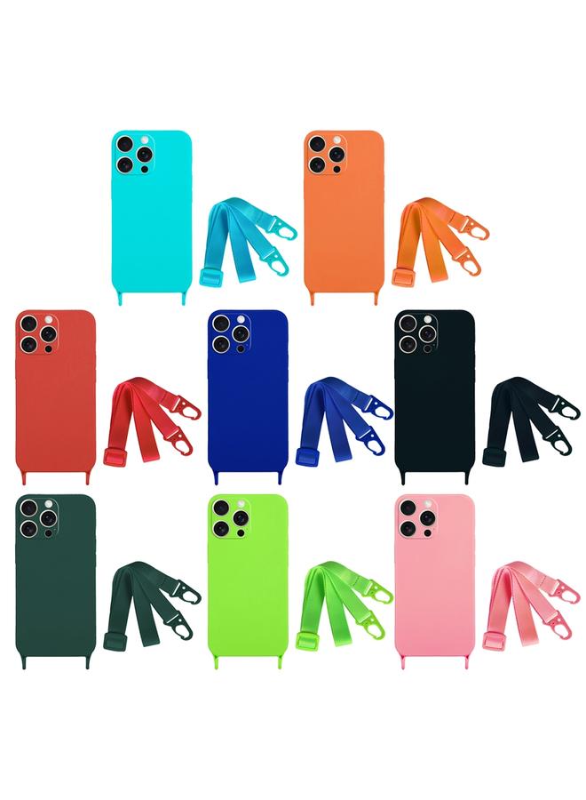 Zaboon Case For iPhone 12 Fine Hole Silicone Phone Case with Lanyard - Image 2