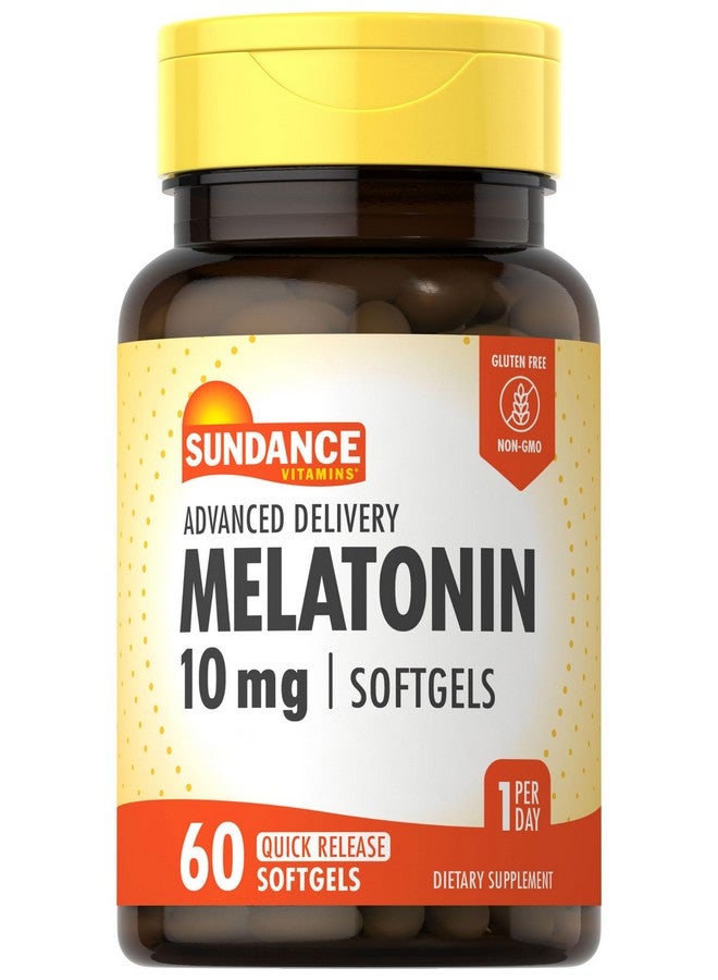 Sundance Melatonin 10mg | 60 Softgels | Advanced Delivery | Non-GMO and Gluten Free Supplement - Image 1