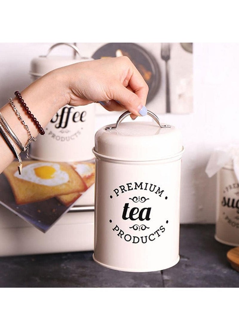 XiuWoo 3-Piece Large Capacity Stainless Steel, Coffee Kitchen Canister, Sugar Organizer, Tea Storage Box, Coffee Storage Jars, Kitchen Containers Storage Set  - Image 5