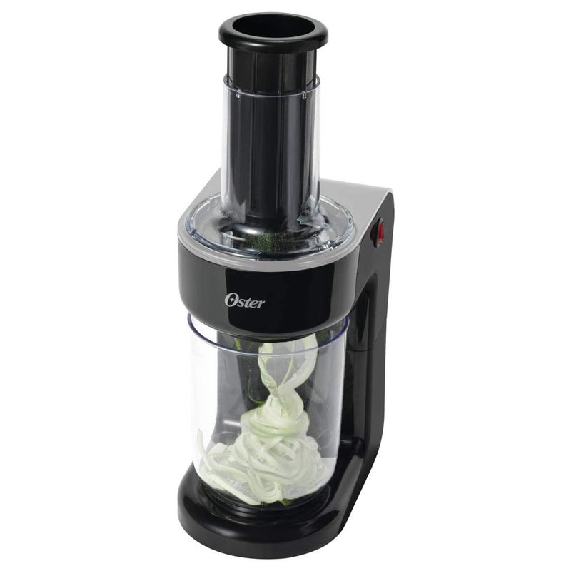 Oster Oster EasytoUse Electric Spiralizer with 2 Spiralizer Blades sized for spaghetti and fettuccine noodles Black 
