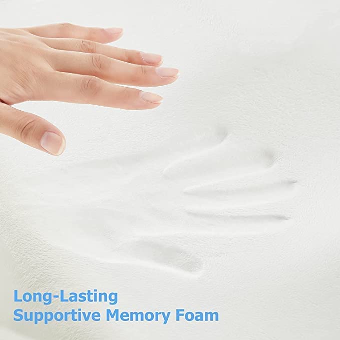 Pranshi Enterprise Memory Foam Pillow for Neck Pain and Shoulder Pain, Orthopedic Cervical Contour Memory Foam Bed Pillow - Image 3