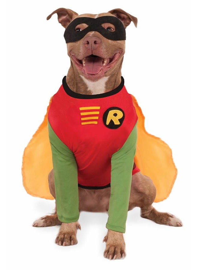 RUBIE'S DC Comics Teen Titans Robin Pet Costume, XX-Large for Themed Parties and Halloween - Image 1