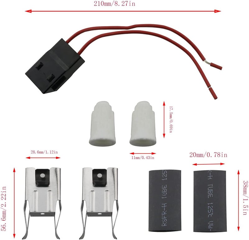 CHENJIN ERR117 Range Burner Receptacle Kit 1Set Stove Element Plug Block Terminal For Electric Stove Range Burner Receptacle Kit 330031 814399,5303935058,RR109,AP3075808 - Image 2