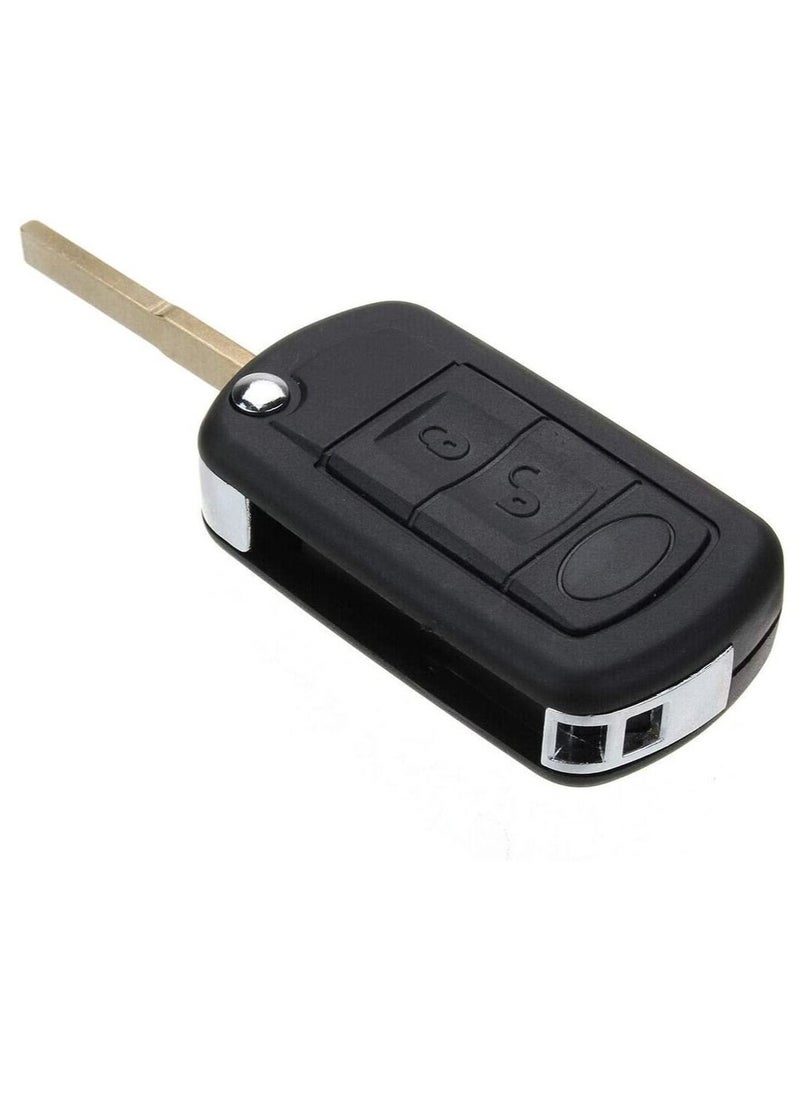 Rubik - 3 Buttons Replacement Remote Control Cover Uncut Key FOB Case Shell for Land Rover LR3 Discovery Range Rover Sport Flip Keyless Entry Car Key Fob Cover - Image 1