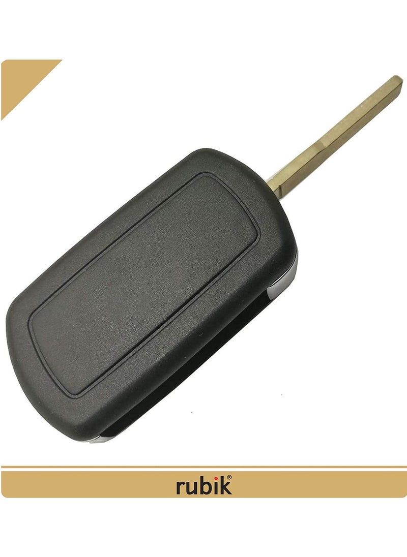 Rubik - 3 Buttons Replacement Remote Control Cover Uncut Key FOB Case Shell for Land Rover LR3 Discovery Range Rover Sport Flip Keyless Entry Car Key Fob Cover - Image 1