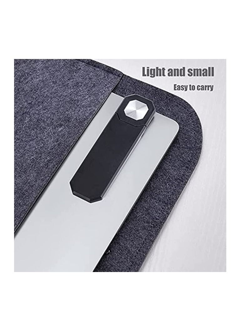 Y&D - Laptop Phone Holder, Universal Side Magnetic Foldable Arm, Computer Monitor Cell Mount, Slim Portable Scalable Stand, for All Smart Phones - Image 1