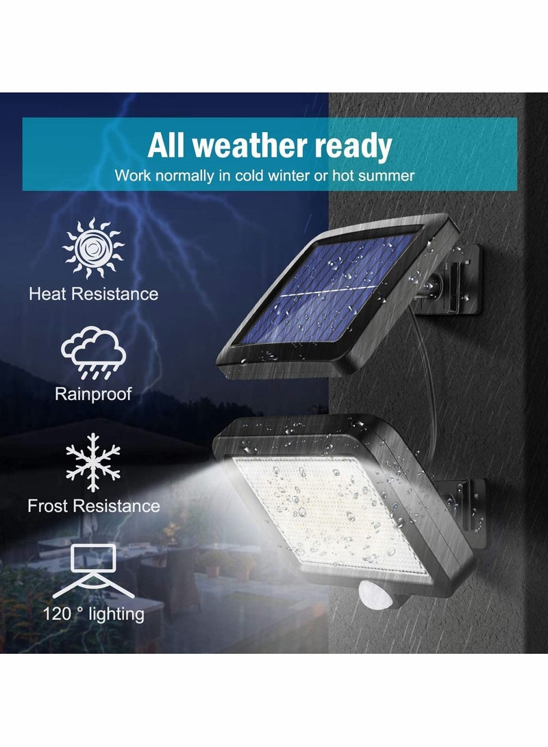 Y&D Solar Outdoor Light, 56 LED Adjustable 3 Modes, IP65 Waterproof Wall Light with Motion Detector for Garage Garden - Image 4