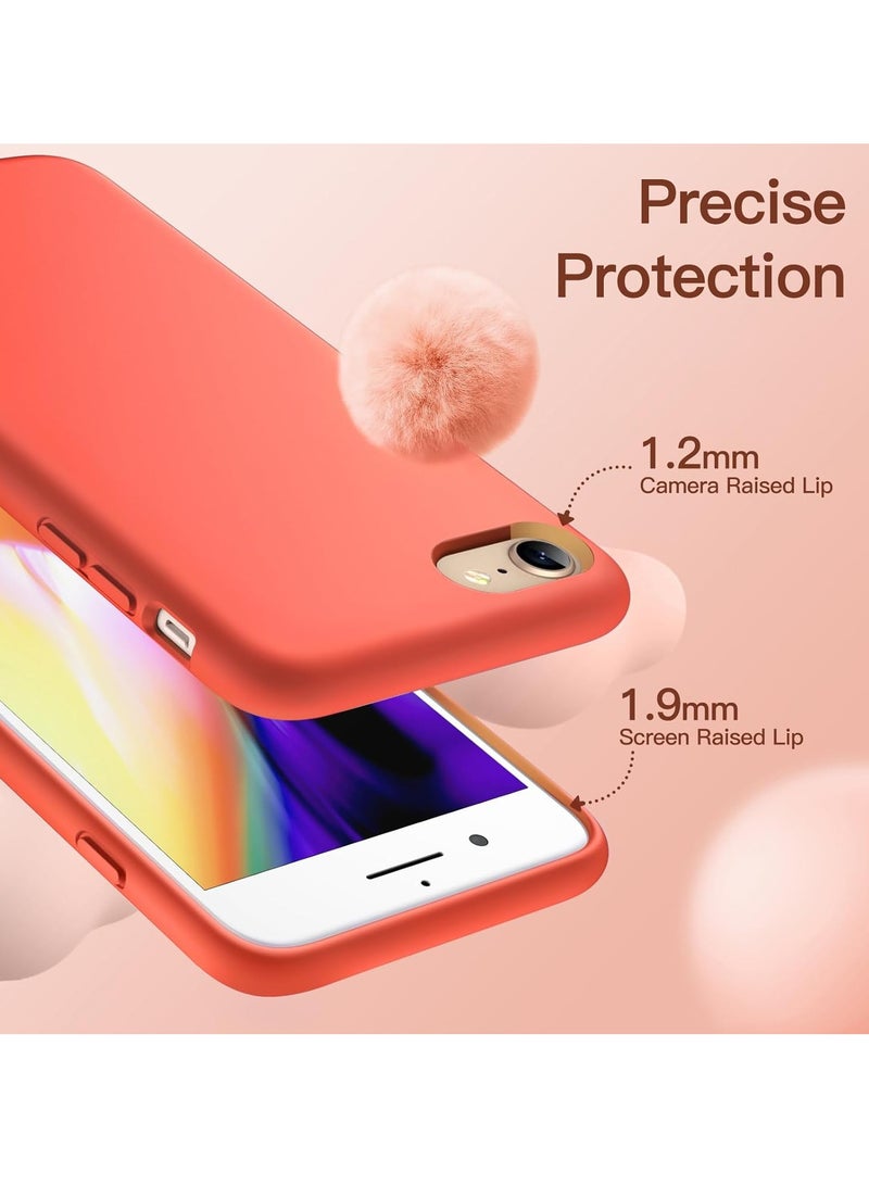 LEDIN Silicone Case for iPhone SE 3/2 (2022/2020 Edition), iPhone 8 and iPhone 7, 4.7-Inch, Silky-Soft Touch Full-Body Protective Case, Shockproof Cover with Microfiber Lining - Image 2