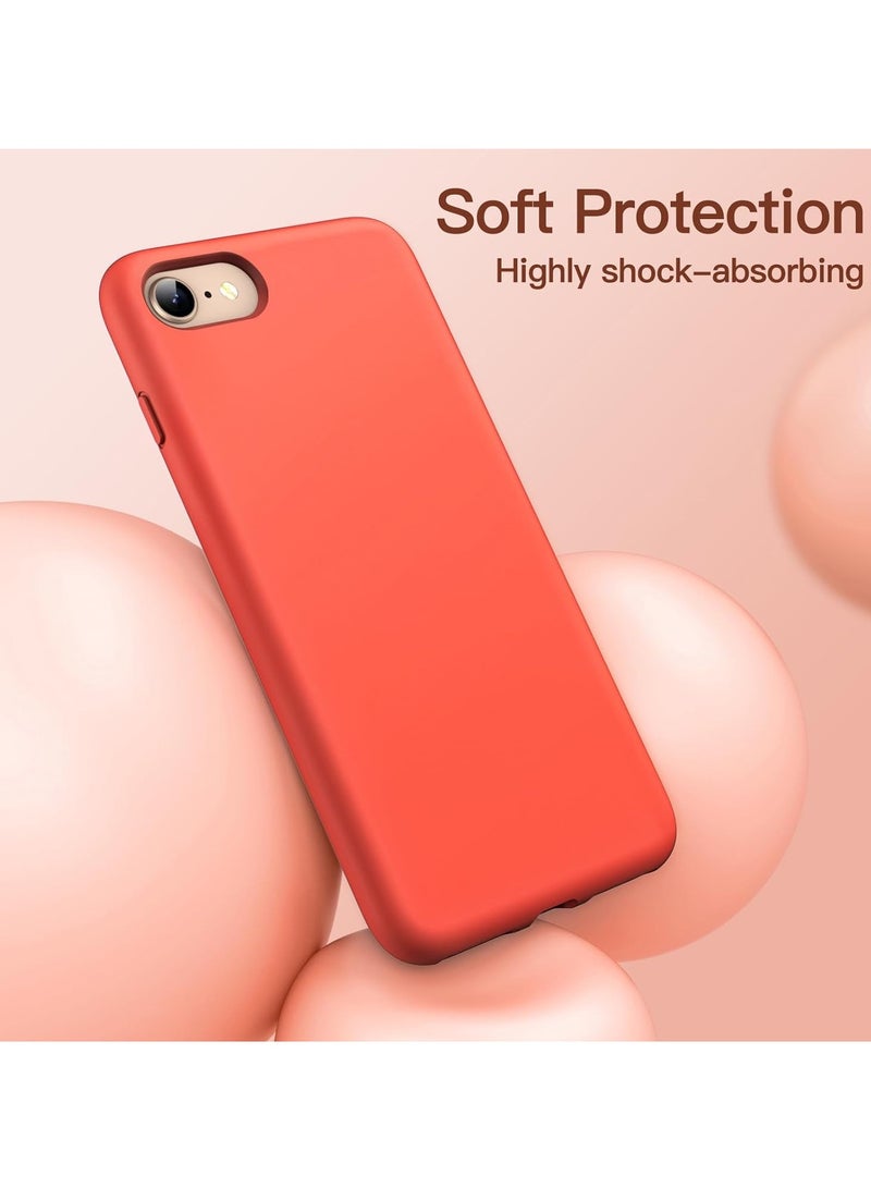 LEDIN Silicone Case for iPhone SE 3/2 (2022/2020 Edition), iPhone 8 and iPhone 7, 4.7-Inch, Silky-Soft Touch Full-Body Protective Case, Shockproof Cover with Microfiber Lining - Image 3