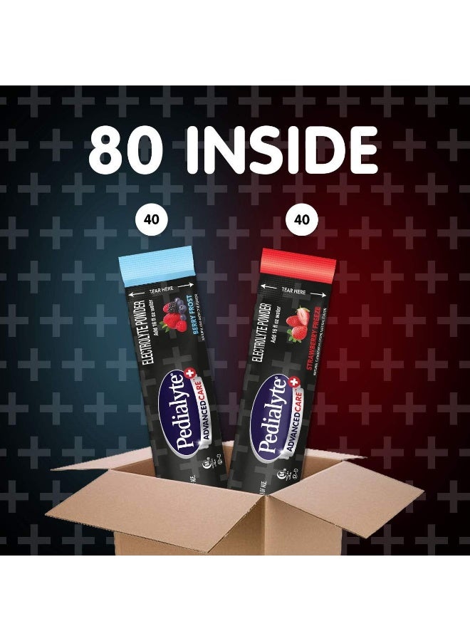 Pedialyte Multi Pack, Electrolyte Hydration Drink, 0.6 oz Electrolyte Powder Packs, 80 Count - Image 4