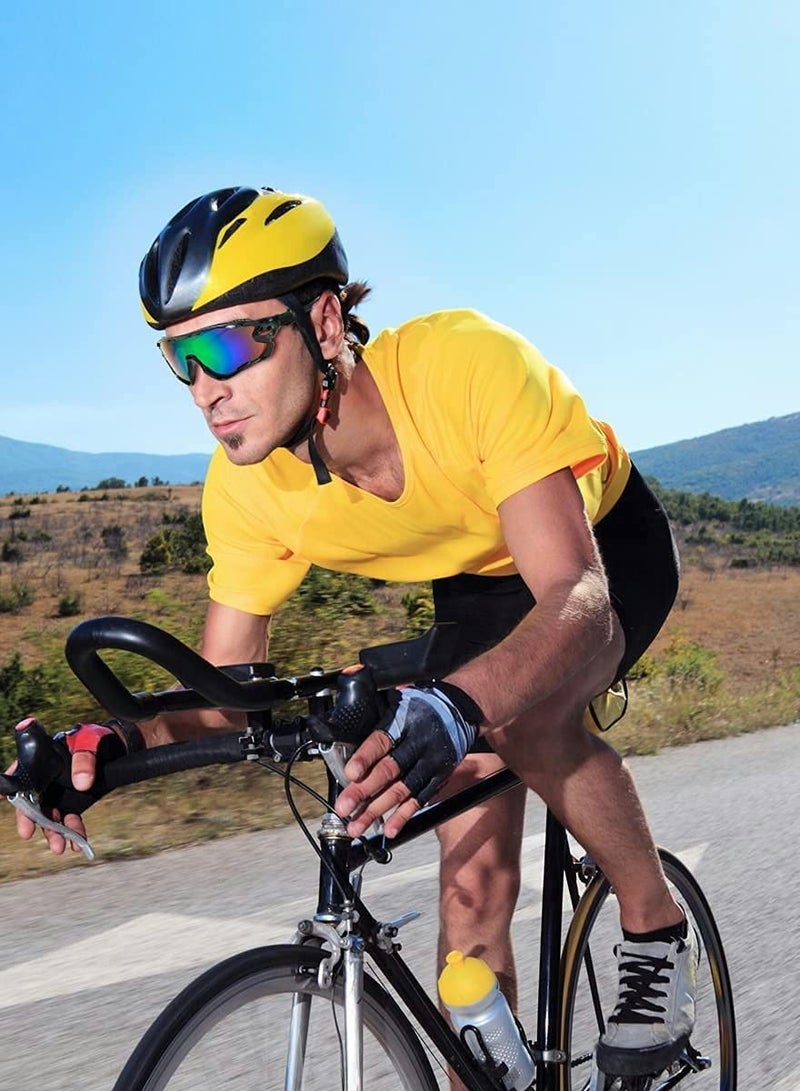 Polarized Sports Sunglasses, UV Protection Sunglasses for Men and Women, Cycling Glasses for Running Driving Golf Fishing Outdoor Activities (2 Pieces) - Image 3